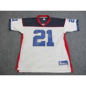 Vintage Buffalo Bills Jersey Mens XL White NFL Football Willis McGahee 21 Reebok